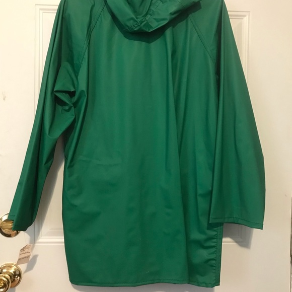 Green vintage Lacoste rain coat Reversible - Picture 5 of 8